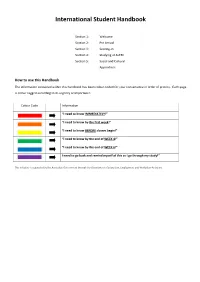 International Student Handbook