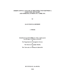 Observational Analysis of the Interaction Between a Baroclinic Boundary and Supercell Storms on 27 April 2011