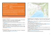 Pre-Disaster Secondary Data