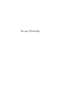 The Age of Knowledge Studies in Critical Social Sciences