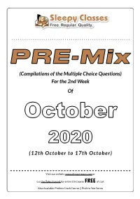 2Nd Week Oct 2020