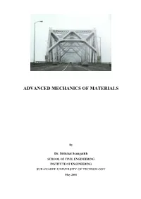 Advanced Mechanics of Materials