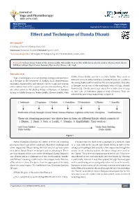 Effect and Technique of Danda Dhauti