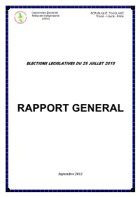 Rapport General