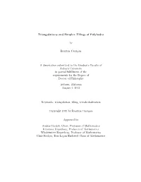 Triangulations and Simplex Tilings of Polyhedra