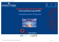 Construction Projects Sector - Q4 2018 Report