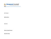 Firm A.T. Kearney Abt Associates Accenture Advisory Board