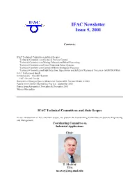 IFAC Newsletter Issue 5, 2001
