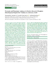 Proteomic and Phenotypic Analyses of a Putative Glycerol-3-Phosphate Dehydrogenase Required for Virulence in Acidovorax Citrulli