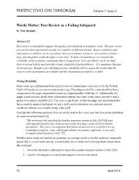 Words Matter: Peer Review As a Failing Safeguard by Tom Quiggin