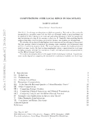 Arxiv:1710.09830V1 [Math.AC] 26 Oct 2017