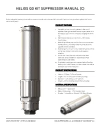 Helios Qd Kit Suppressor Manual (C)