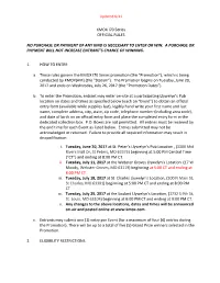 KMOX I70 Series OFFICIAL RULES NO PURCHASE OR PAYMENT OF