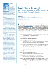 Not Black Enough: Singing Group, the Five Heartbeats, the Cost of a Static View of What It Means to Be from the 1960S to the 1990S