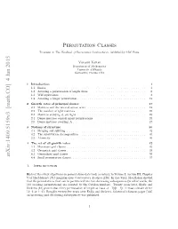 Permutation Classes 2