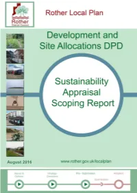 SA Scoping Report Re-Affirms the SA Framework Which Informs the First Stage of Consultation on the Development & Site Allocations Plan (Regulation 25)