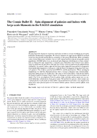 The Cosmic Ballet II: Spin Alignment of Galaxies and Haloes with Large-Scale ﬁlaments in the EAGLE Simulation