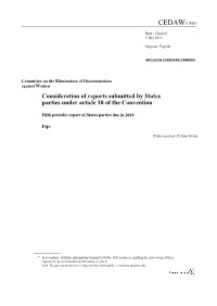 Cedaw/C/Fji/5