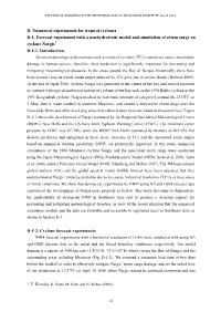 D. Numerical Experiments for Tropical Cyclones D-1. Forecast Experiment with a Nonhydrostatic Model and Simulation of Storm Surge on Cyclone Nargis1 D-1-1