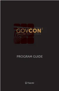 Govcon5 Program Guide.Pdf 665.13 Kib Application/Pdf