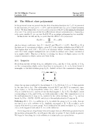21 the Hilbert Class Polynomial