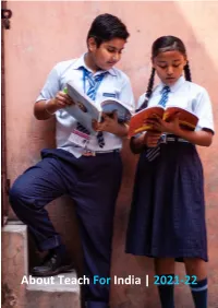 About Teach for India | 2021-22