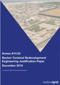 Bacton Terminal Redevelopment Engineering Justification Paper December 2019