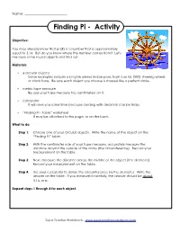 Finding Pi Project