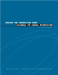 Making the Transition from Illegal to Legal Migration by Stuart Anderson