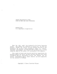 Soviet Utilization of Food: Focus on Meat and Dairy Processing