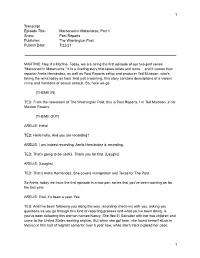 Transcript Episode Title: Marooned in Matamoros, Part 1 Show: Post Reports Publisher: the Washington Post Publish Date: 7/22/21