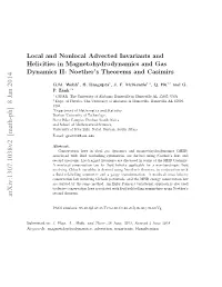 Local and Nonlocal Advected Invariants and Helicities in MHD and Gas Dynamics I: Lie Dragging Approach, J