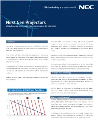 Next Gen Projectors Why Choosing Laser Projection Makes Sense for Churches