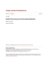 Nuclear Power Sources and Future Space Exploration