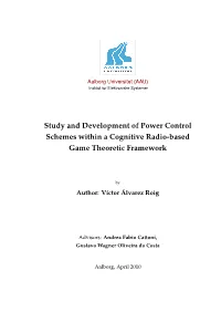 Study and Development of Power Control Schemes Within a Cognitive Radio-Based Game Theoretic Framework