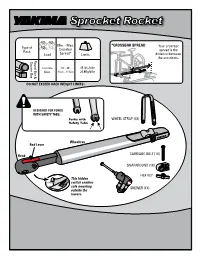 Yakima Roof Mount Bike Racks Installation Instructions