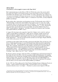 All for Shell: a Brief History of the Struggle for Justice in the Niger Delta1
