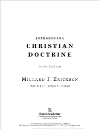 Christian Doctrine, 3Rd Edition Baker Academic, a Division of Baker Publishing Group, © 1992, 2001, 2015