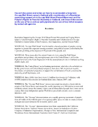 Council Discussion and Action on How to Accommodate A