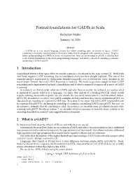Formal Foundations for Gadts in Scala