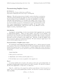Parametrizing Implicit Curves