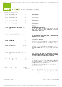 Sydney Program Guide