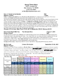2021-22 Group Sales