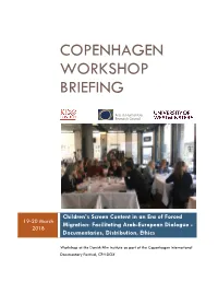 Copenhagen Workshop Briefing