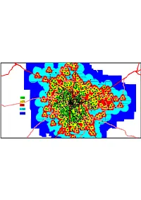 Coverage Plot of 3G Service in Bangalore City