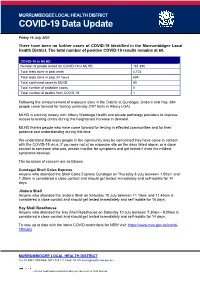COVID-19 Data Update
