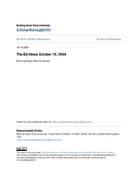 The BG News October 19, 2004