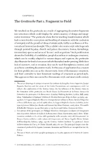 The Grottesche Part 1. Fragment to Field