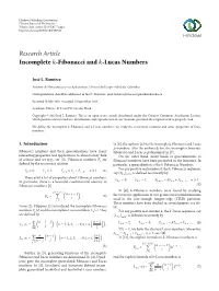 Fibonacci and -Lucas Numbers