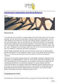 Intentional Communities and Moral Behavior